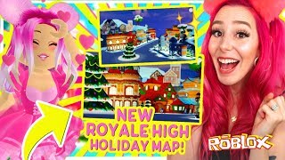 NEW FIRST LOOK Royale High Christmas Map LEAKED New Roblox Royale High Holiday Event [upl. by Ahron]