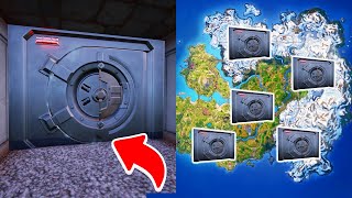 All Vaults Locations in Fortnite Chapter 5 Season 1  How To Open a Vault in Fortnite [upl. by Aimar]