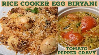 Rice Cooker Egg Biryani with Tomato Gravy  Egg Biryani in Rice Cooker  Easy Egg Biryani Recipe [upl. by Caressa58]