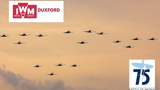 17 Spitfires  The Sound Of Victory at Duxfords BoB 75th 2015 [upl. by Goldston]