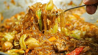 Sotanghon Guisado Recipe 🍜🐔🥕 Sauteed Vermicelli Noodles [upl. by Zolnay]