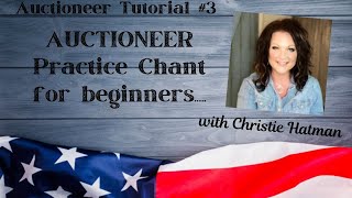 AUCTIONEER TUTORIAL  HOW TO Learn the FASTEST auctioneer chant by woman Auctioneer Champ SESSION 3 [upl. by Aral]