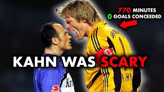 How Oliver Kahn Became the SCARIEST Goalkeeper in Football History [upl. by Acirne]