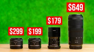 Top 4 Budget Lenses for Canon R50 R7 R10 amp R100 [upl. by Ainej63]