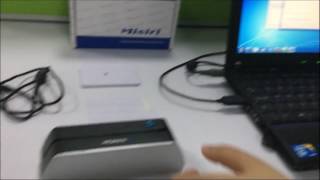 How to use Misiri MSRX9BT Magnetic Card Reader by USB Cable or Bluetooth Adaptor [upl. by Mailliw]