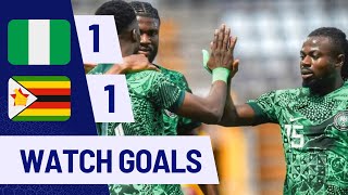 NIGERIA VS ZIMBABWE11WORLD CUP QUALIFIERSGOALSampHIGHLIGHTS [upl. by Eanehs594]