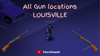 All Project Zomboid Louisville Gun Locations With Map Previews [upl. by Adnawot]