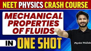 MECHANICAL PROPERTIES OF FLUIDS in 1 Shot  All Concepts Tricks amp PYQs  NEET Crash Course  UMMEED [upl. by Asertal]