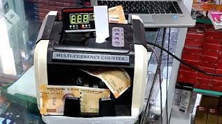 MultiCurrency Counter Notes Count note countin machine service full service fake note checkmachine [upl. by Eidoj326]