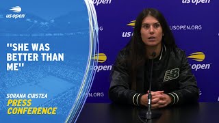 Sorana Cirstea Press Conference  2023 US Open Quarterfinal [upl. by Kathlene]