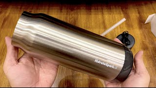 Unboxing Hidrate Spark Pro Steel  Smart Water Bottle SilentASMR [upl. by Phelips]