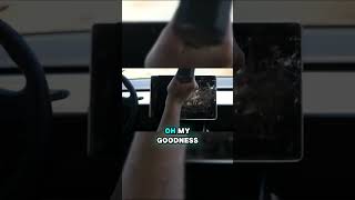 How STRONG is Tesla Model 3 Screen 😱 [upl. by Aikemaj]