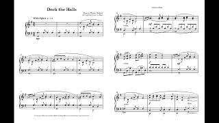 Deck The Halls  Intermediate Piano Arrangement  Piano Instrumental [upl. by Veradia]