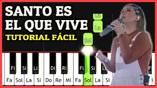 SANTO ES EL QUE VIVE Piano Tutorial Completo MONTESANTO Pista  Acordes  Alabanza Cristiana Fácil [upl. by Aerdnaed]