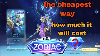 get zodiac skin in the cheapest way trick top up trick mlbb mobilelegends mlbbzodiac [upl. by Ahsekan]