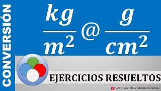 Conversión de kgm2 a gcm2 [upl. by Glick]