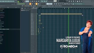 MARGARITA LUGUE  LLORARÉ EN SILENCIO  FALSA MONEDA REMIX EXTENDED [upl. by Oeflein]