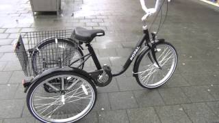 Popal Volwassen Driewieler fiets 24 inch Zwart [upl. by Notneb928]