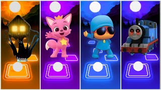 House head vs Pocoyo vs Thomas Train vs Pinkfong Baby Shark  Tiles Hop Coffin Dance [upl. by Lerat]