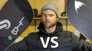 Snowboard Comparison  Deep Thinker VS TRice Pro [upl. by Kandace]