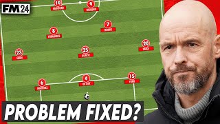 Man Uniteds NEW 352 TACTIC in football manager [upl. by Ahsiekal]