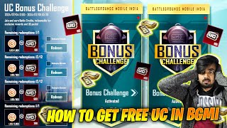 😱 OMG  BONUS CHALLENGE IS HERE  HOW TO PLAY amp REDEEM UC FROM BONUS CHALLENGE  RULES amp TIME BGMI [upl. by Lewendal]