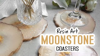 Resin Coasters  How to make agate geode inspired coasters [upl. by Milburn]