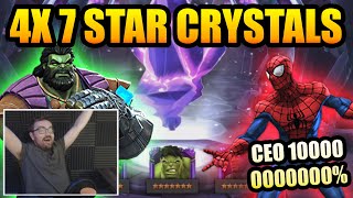 4x 7 Star Crystal Opening  EPIC CEO 100000000000000 COMEBACK  Marvel Contest of Champions [upl. by Vorfeld887]