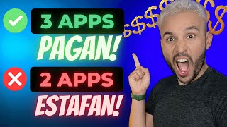 3 apps para ganar dinero REAL y dos que son SCAM [upl. by Kecaj]