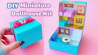 DIY Miniature Dollhouse Rooms for Girl  Handmade Miniature Dollhouse Kit  Dollhouse Gifts Idea [upl. by Lebama]