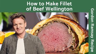 How to Make Fillet of Beef Wellington with Red Wine Sauce  Gordon Ramsay [upl. by Netnilc209]