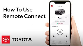 How To Use Remote Connect in the Toyota App  Toyota [upl. by Orfield899]