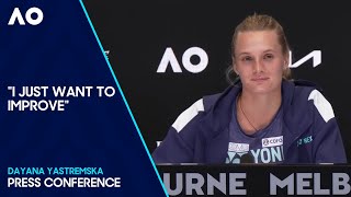 Dayana Yastremska Press Conference  Australian Open 2024 Semifinal [upl. by Vladamir326]