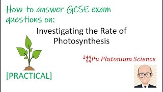 GCSE Biology Exam Question  Investigating Photosynthesis [upl. by Felten201]