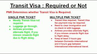 TRANSIT VISA Required or Not [upl. by Cirderf]