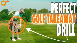 Perfect Golf Swing Takeaway Drill  Works With All Clubs [upl. by Grail311]