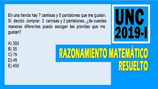 Razonamiento Matematico Examen de Admisión UNC 2019  I [upl. by Loralyn]