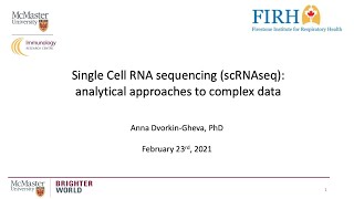 Single Cell RNA sequencing scRNAseq analytical approaches to complex data [upl. by Marci]