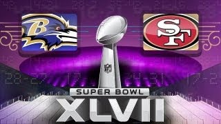 NFL Super Bowl XLVII Highlights  Baltimore Ravens vs San Francisco 49ers  1st Half Madden 13  HD [upl. by Plunkett]