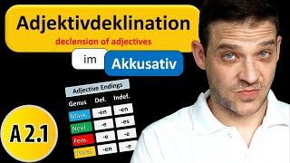 Adjektivdeklination Im Akkusativ  German Adjective Endings in Accusative [upl. by Mair]