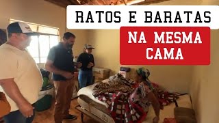 DONA VALÉRIA DORME COM RATOS E BARATAS NA MESMA CAMA EM CARANDAÍ MG [upl. by Entirb]