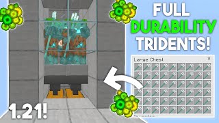 Easiest Trident Farm for Minecraft Bedrock 121 [upl. by Spear824]