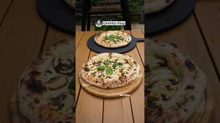 Pizza mit Pilzen amp weißer Soße  White Sauce Mushroom Pizza  Beyaz Soslu Mantarlı Pizza  Shorts [upl. by Babara824]