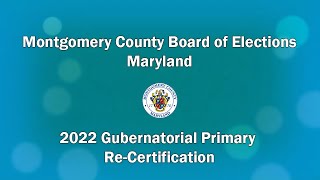 Gubernatorial Primary Re Certification [upl. by Tansey]