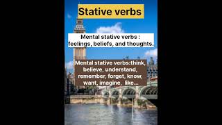 Stative and dynamic verbs Part 1Basic English Grammar [upl. by Sammie]