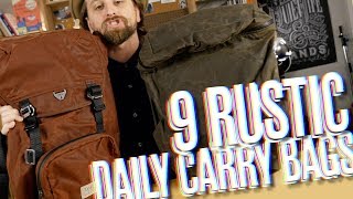 9 Daily Carry Backpacks Waxed Canvas [upl. by Meggs676]