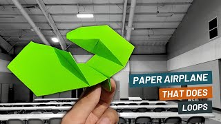 Paper Airplane That Does Loops  How to Fold Psi Wing  Suhu Origami [upl. by Ratna858]