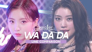 Kep1er — WA DA DA  Line Comparison without Mashiro amp Yeseo [upl. by Annad]