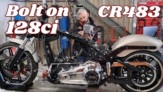 Best Bolt On 128ci Kit  CR483 Cam  Breakout  Harley Davidson [upl. by Koerner482]