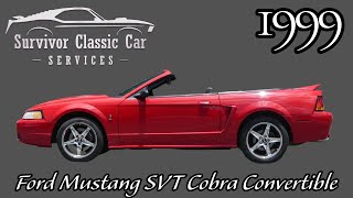 1999 Ford Mustang SVT Cobra Convertible Rio Red Graphite 5 Speed [upl. by Linc376]